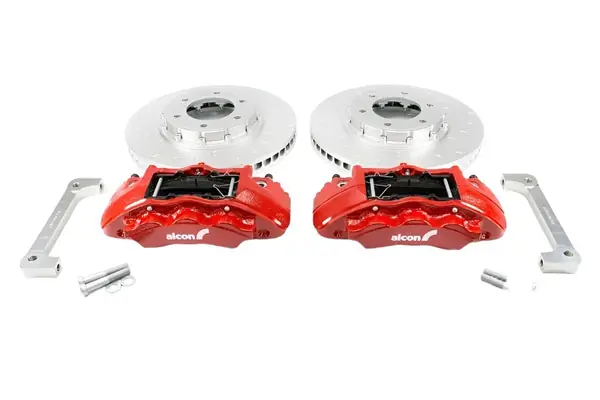 Alcon 2019+ Ford Ranger/2020+ Bronco 2.3L 350x34mm Rotors 6-Piston Red Calipers Front Brake Kit