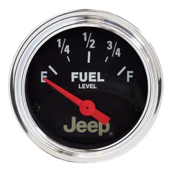 Autometer Jeep 52mm 73 OHMS Empty/8-12 OHMS Full Short Sweep Electronic Fuel Level Gauge