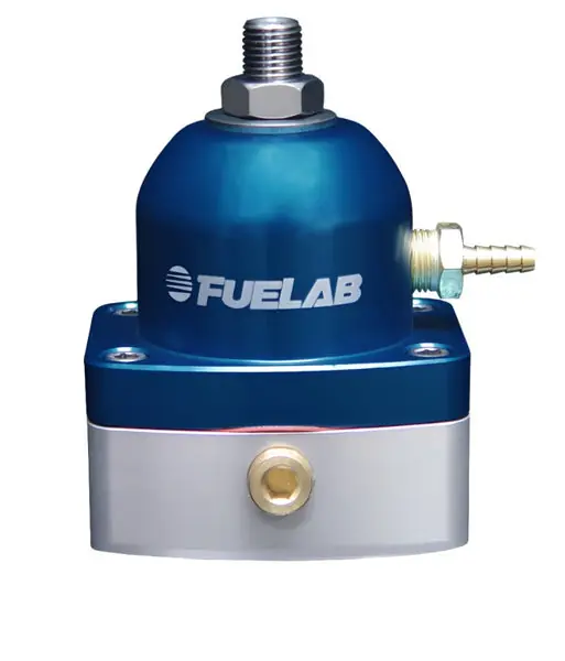 Fuelab 535 EFI Adjustable Mini FPR 25-90 PSI (2) -6AN In (1) -6AN Return - Blue