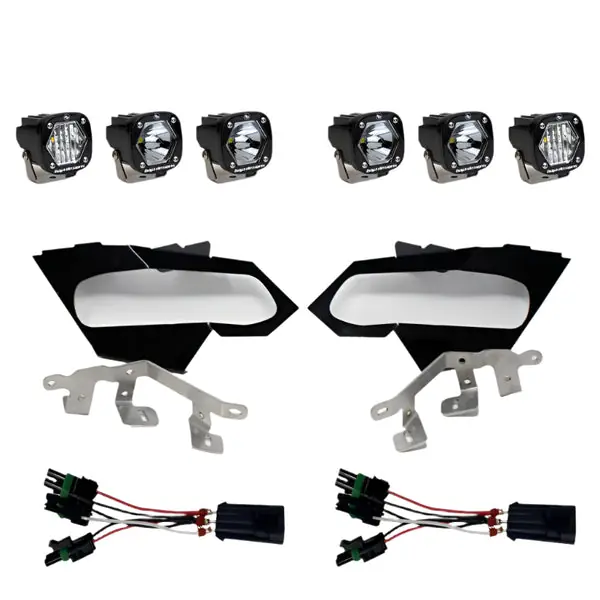 Baja Designs Can-Am X3 Headlight Kit S1 Spot W/C Headlight Kit