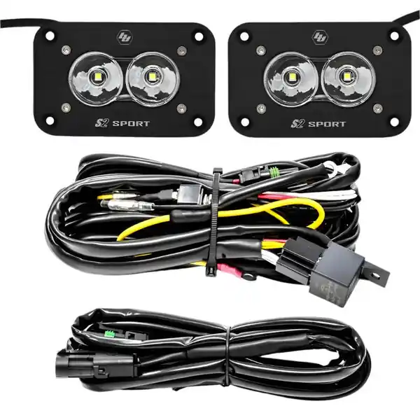 Baja Designs S2 Sport Flush Mount Work/Scene Pattern LED Work Light - Clear