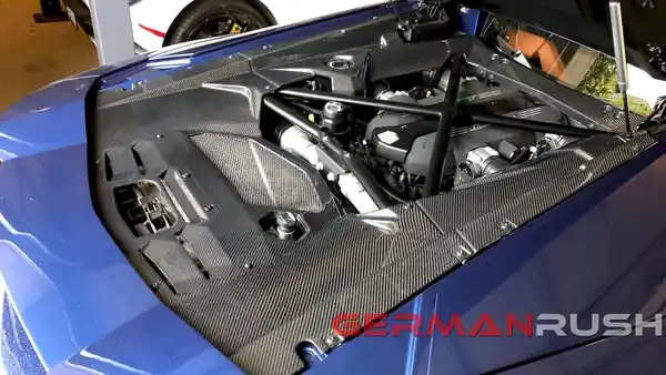 Lamborghini Aventador Carbon Fiber 6pc Engine Bay Kit 2011-2019