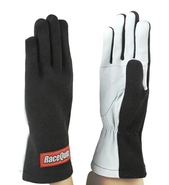 RaceQuip Black Basic Race Glove - Medium