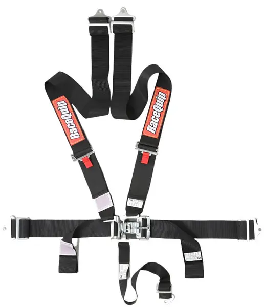 RaceQuip Black L & L 5pt Seat Belt