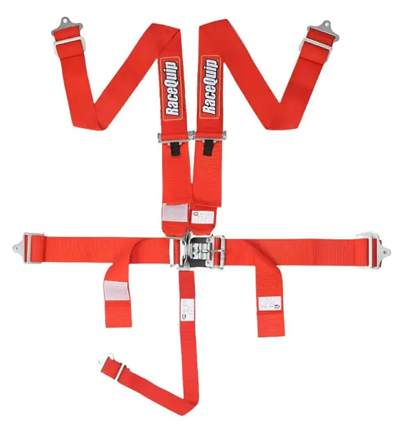 RaceQuip Red L & L 5pt Seat Belt