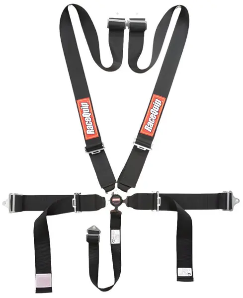 RaceQuip Black SFI CAMLOCK 5pt PD Lap Seat Belt