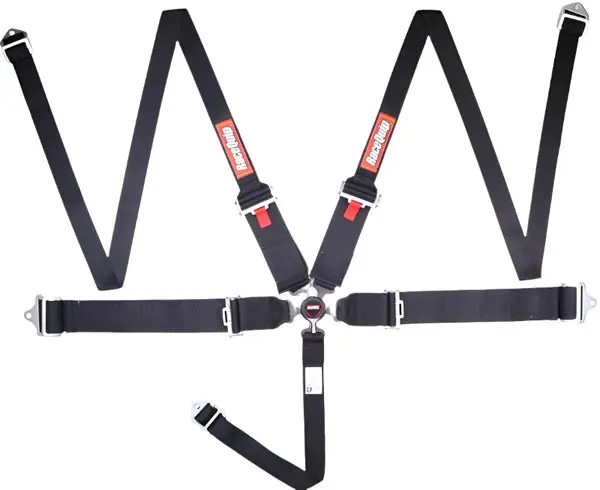 RaceQuip Black SFI CAMLOCK 5pt PD Lap HNR Seat Belt
