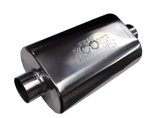 Kooks KO250-12 2.5 in. Oval Weld On Muffler 12 in. Body T304 Stainless Steel