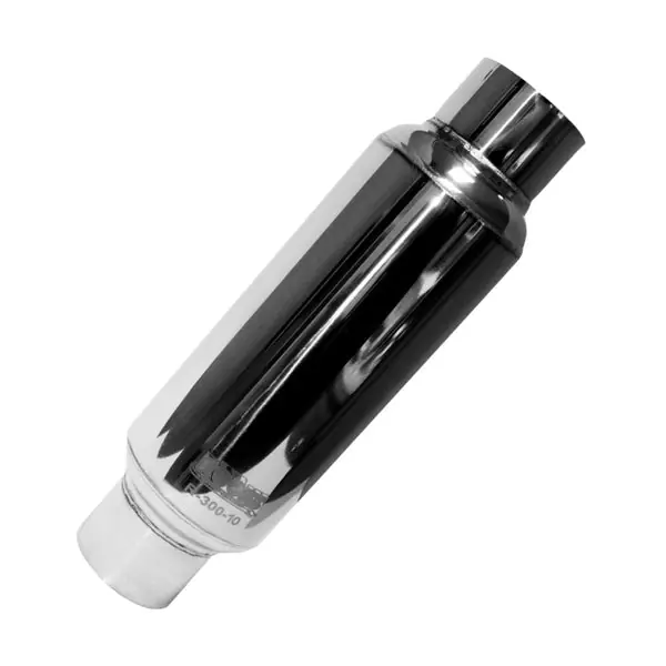 Kooks R300-10 3 in. Round Weld On Muffler 10 in. Body T304 Stainless Steel