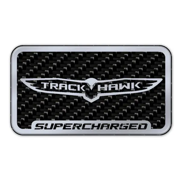Carbon Fiber Trackhawk Supercharger Badge