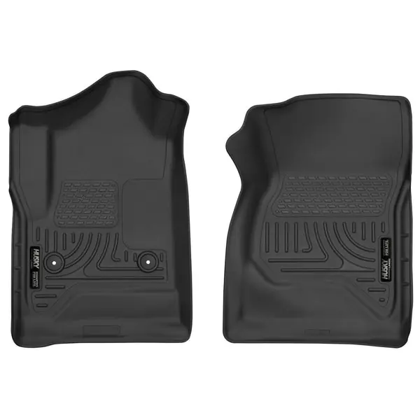 Husky Liners 14-17 Chevrolet Silverado 1500 Standard Cab X-Act Contour Black Front Floor Liners