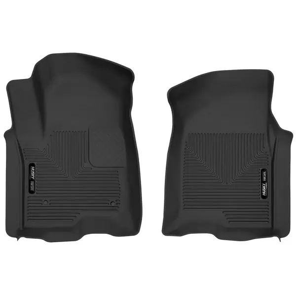 Husky Liners 19-23 Chevy Silverado 1500 Crew Cab/Double Cab X-Act Contour Front Black Floor Liners