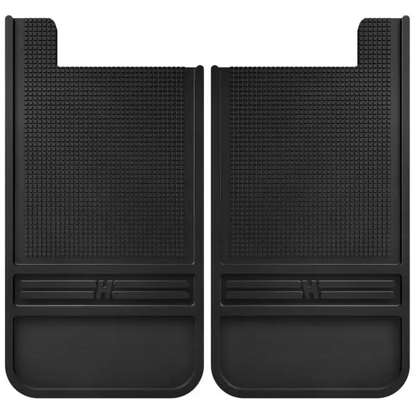 Husky Liners Universal 12in Wide Black Rubber Rear Mud Flaps w/o Weight