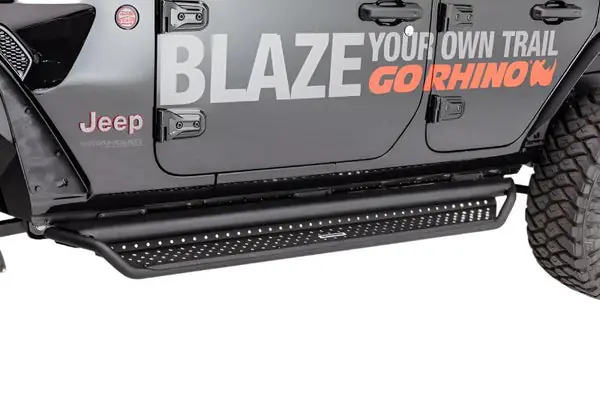 Go Rhino Dominator Extreme D1 Side Steps - Tex Blk - 87in