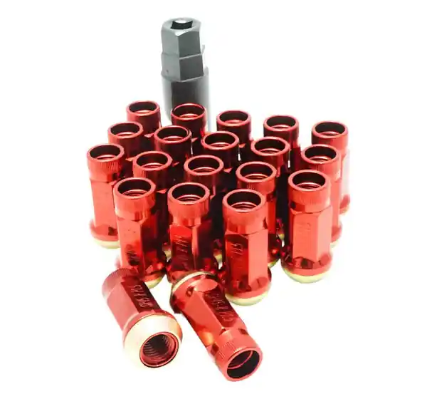Wheel Mate Muteki SR45R Lug Nut Kit Lock Set 12x1.5 45mm - Red