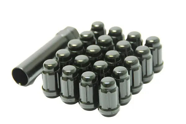 Wheel Mate Muteki Closed End Lug Nuts - Black Chrome 12x1.25