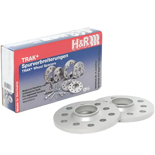 H&R Trak+ 15mm DR Wheel Spacers 5/120 Center Bore 72.5 Stud Thread 14x1.25 - Black