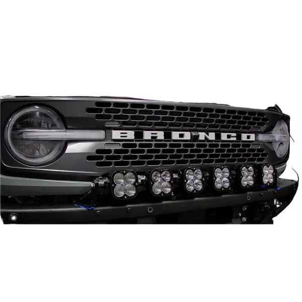 Baja Designs 2021+ Ford Bronco 6 XL Linkable Light Bar Kit Plastic Bumper Mount w/Upfitter