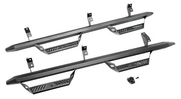 N-Fab Predator Pro Step System 05-18 Toyota Tacoma Double Cab All Beds Gas - Tex. Black