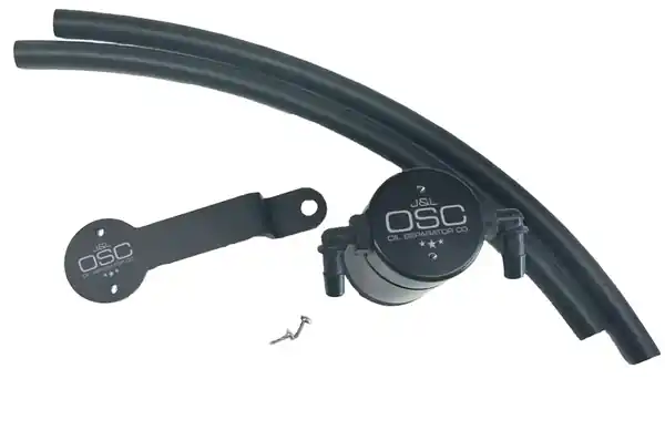 J&L 15-25 Dodge Hellcat/Demon 6.2L Hemi Passenger Side Oil Separator 3.0 - Black Anodized