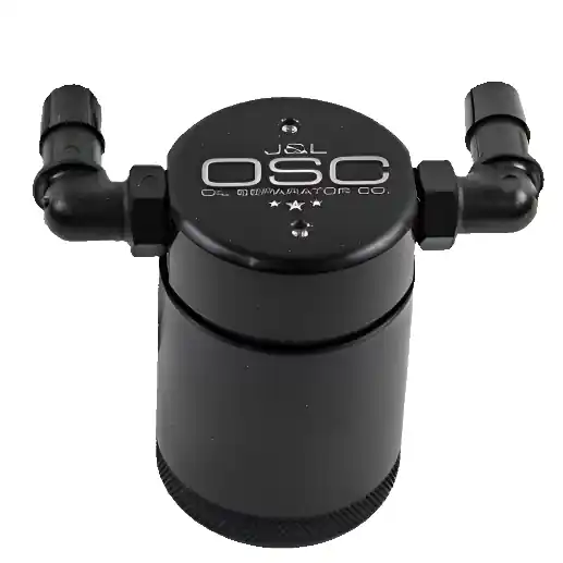 J&L 15-23 Dodge Hellcat/Demon 6.2L Hemi Passenger Side Oil Separator 3.0 - Clear Anodized