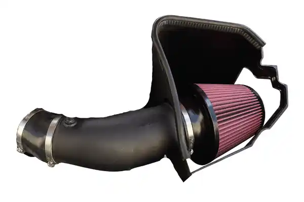 JLT 2018-2021 Jeep Grand Cherokee Trackhawk 6.2L Blk Textured CAI Kit w/Red Filter (2018 CARB Exempt)