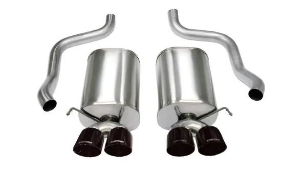 Corsa 05-08 Chevrolet Corvette C6 6.0L V8 Black Sport Axle-Back Exhaust