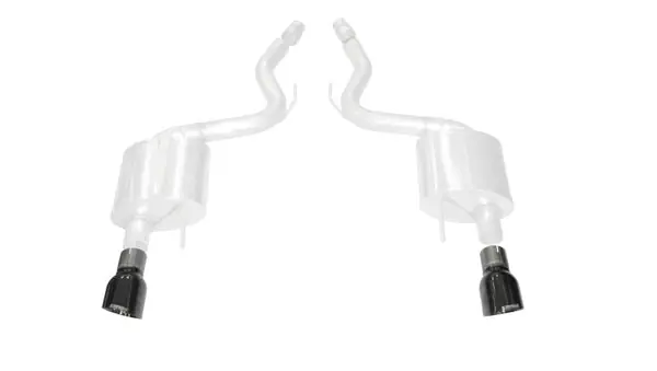 Corsa 15-17 Ford Mustang GT 3.0in Inlet / 4.5in Outlet Black PVD Tip Kit (For Corsa Exhaust Only)