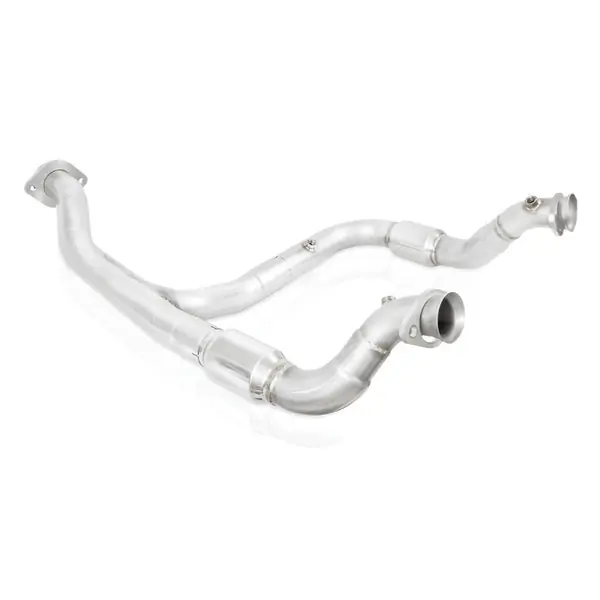 Stainless Works 2015-16 F150 2.7L Downpipe 3in High-Flow Cats Y-Pipe Factory Connection