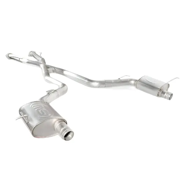 Stainless Works 2018 Jeep TrackHawk 6.2L 3in Catback System X-Pipe Turbo S-Tube Muffler Stock Exit
