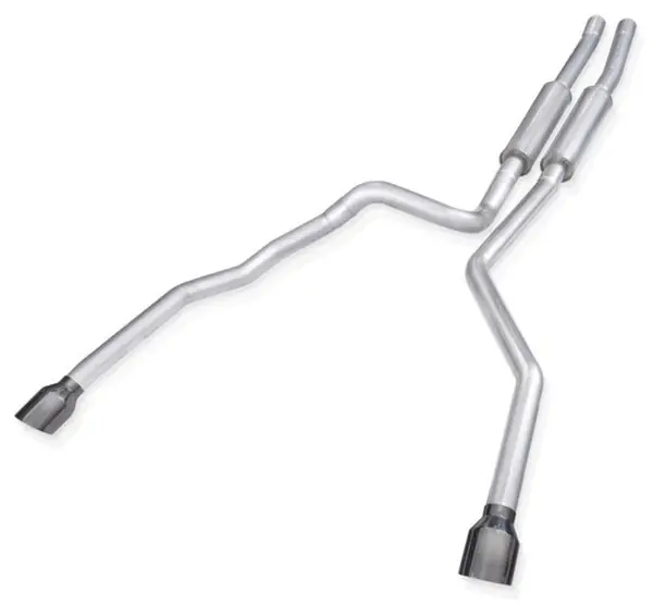 Stainless Works 2124 Ram TRX 6.2L Legend Catback w/ Black Chrome Tips
