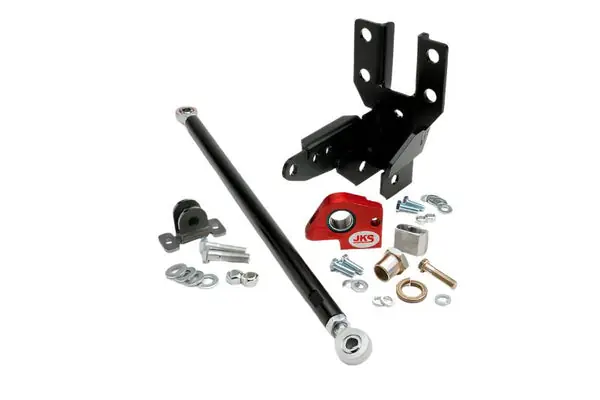 JKS Manufacturing 2007+ Jeep Wrangler JK Front Track Bar-Sector Shaft Reinforcement System