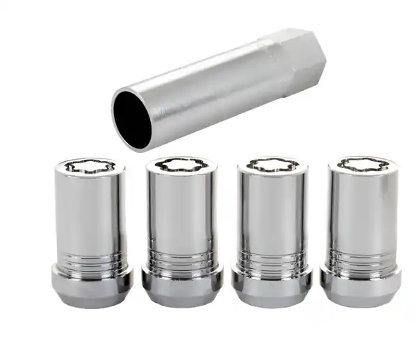 McGard Wheel Lock Nut Set - 4pk. (Tuner / Cone Seat) M14X1.5 / 22mm Hex / 1.648in. Length - Chrome