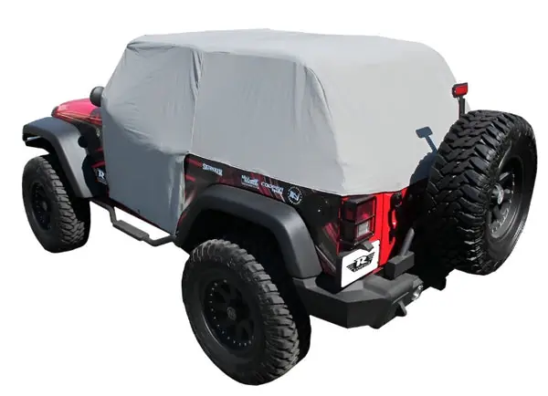 Rampage 2007-2018 Jeep Wrangler(JK) Cab Cover With Door Flaps - Grey
