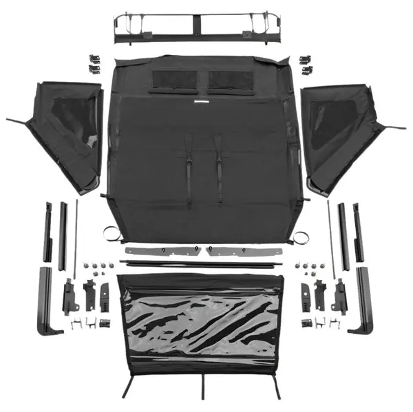 Rampage 2018-2021 Jeep Wrangler JL 4-Door Trailview Fastback - Black Diamond
