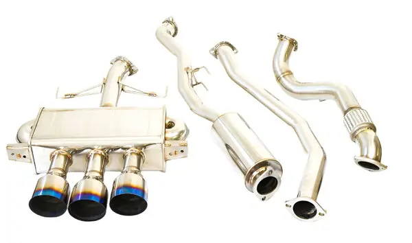 Invidia 17-19 Honda Civic Type R Q300 Triple Titanium Tip Cat-back Exhaust