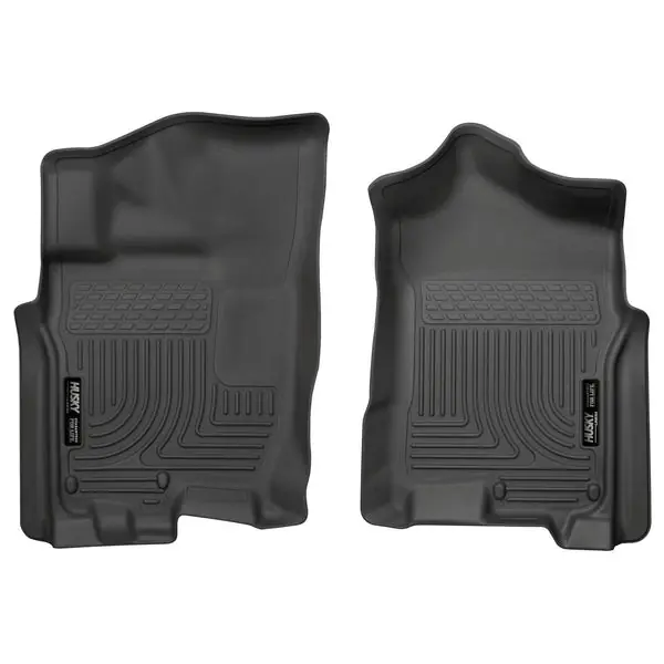 Husky Liners 2016 Nissan Titan XD Crew Cab WeatherBeater Front Row Black Floor Liners
