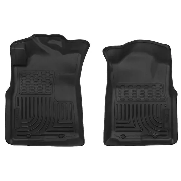 Husky Liners 05-15 Toyota Tacoma Crew/Extended/Standard Cab WeatherBeater Front Black Floor Liners