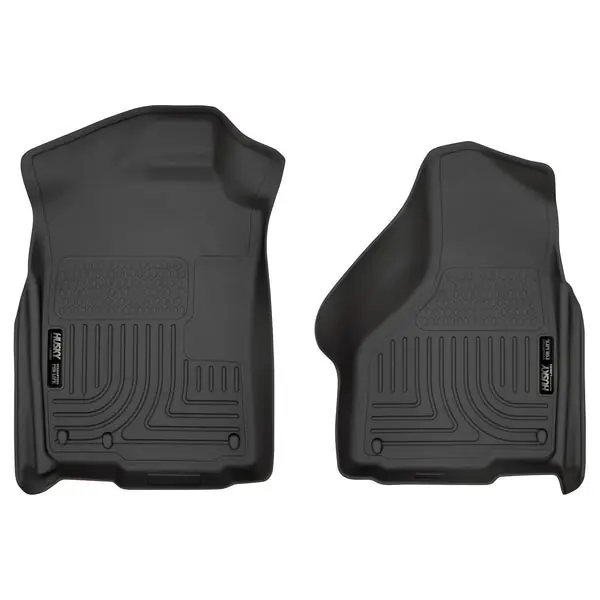 Husky Liners 03-12 Dodge Ram 1500/2500/3500 Series Regular/Quad Cab WeatherBeater Black Floor Liners