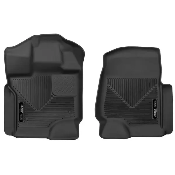 Husky Liners 15-23 Ford F-150 Super/Super Crew Cab WeatherBeater Black Front Floor Liners