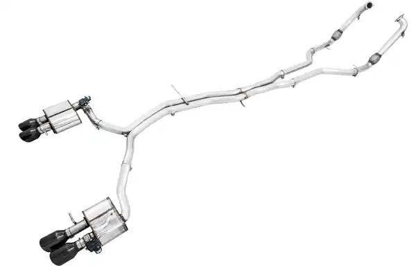 AWE Tuning Audi B9 S5 Sportback Track Edition Exhaust - Non-Resonated (Black 102mm Tips)