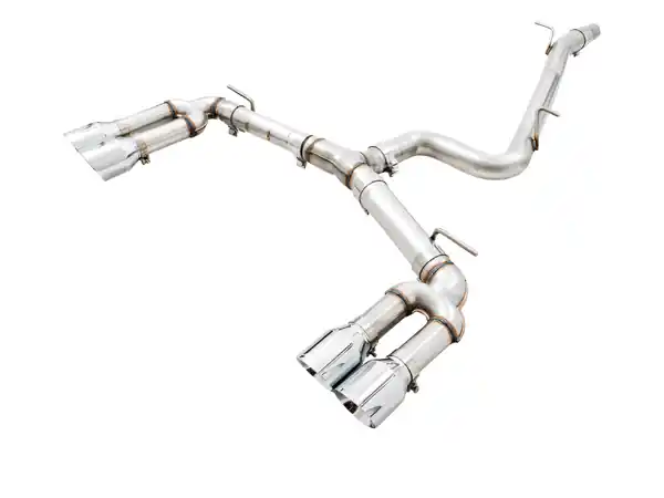 AWE Tuning Audi 8V S3 Track Edition Exhaust w/Chrome Silver Tips 102mm