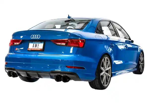 AWE Tuning Audi 8V S3 Track Edition Exhaust w/Diamond Black Tips 102mm