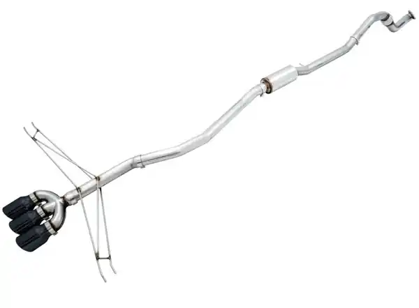 AWE Tuning 2016+ Honda Civic Si Track Edition Exhaust w/Front Pipe & Triple Diamond Black Tips