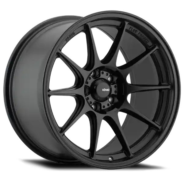 Konig Dekagram 16x8 4x100 ET35 Semi-Matte Black