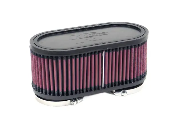 K&N Filter Universal Filter 2 3/8 inch Dual Flange 107mm C-C 3 inch Height