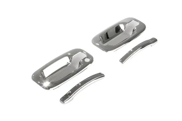 AVS 99-06 Chevy Tahoe (w/o Passenger Keyhole) Door Handle Covers (4 Door) 8pc Set - Chrome