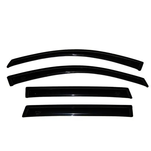 AVS 07-18 Jeep Wrangler Unlimited Ventvisor Outside Mount Window Deflectors 4pc - Smoke