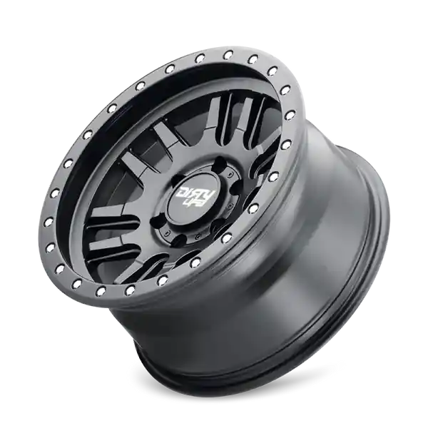 Dirty Life 9309 Canyon Pro 17x9/5x127 BP/-12mm Offset/71.5mm Hub Matte Black Wheel - Beadlock