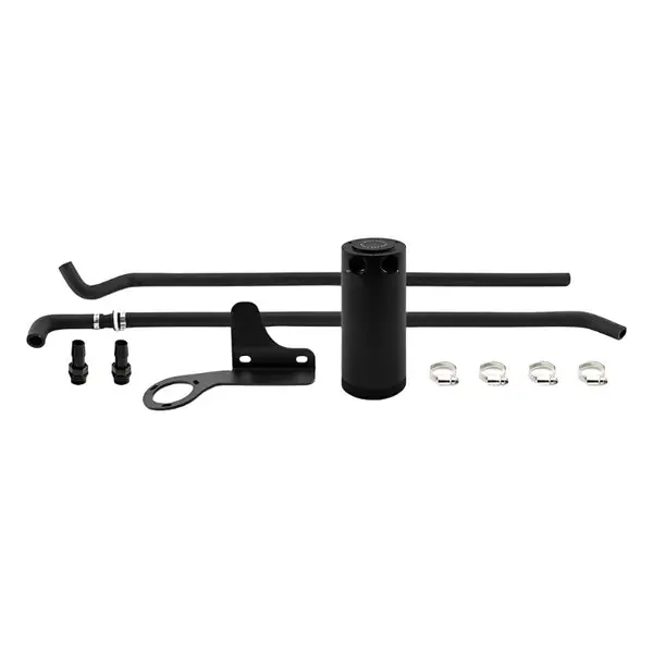 Mishimoto 07-13 Mazda Mazdaspeed3 Baffled Oil Catch Can Kit - Black (PCV Side)